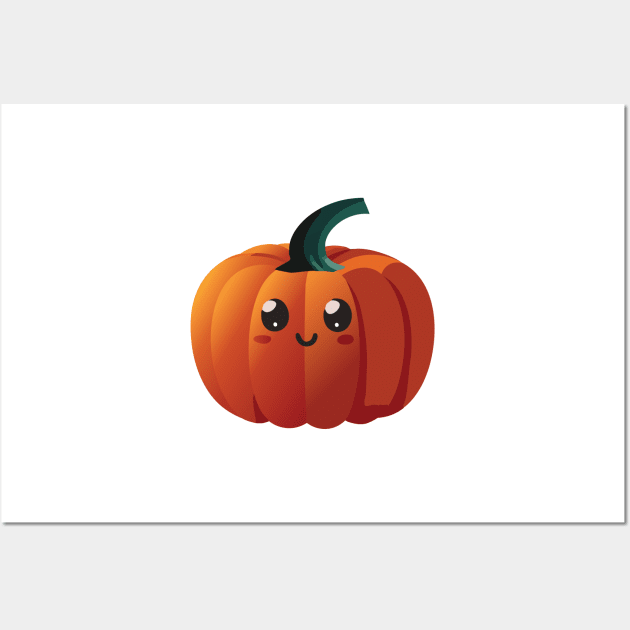 Cute Pumpkin Wall Art by AJ